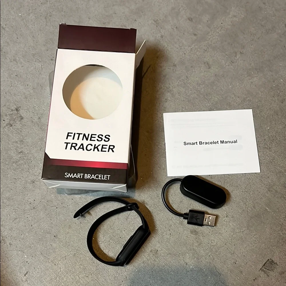 Black Fitness Tracker Smart Bracelet